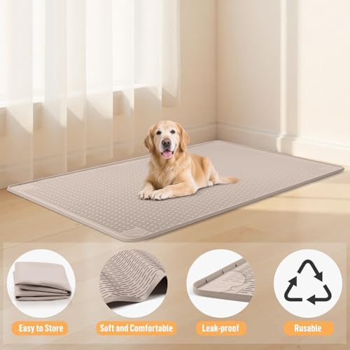 Silicone Dog Bed Mat 40"x 28" Crate Mat - Image 2