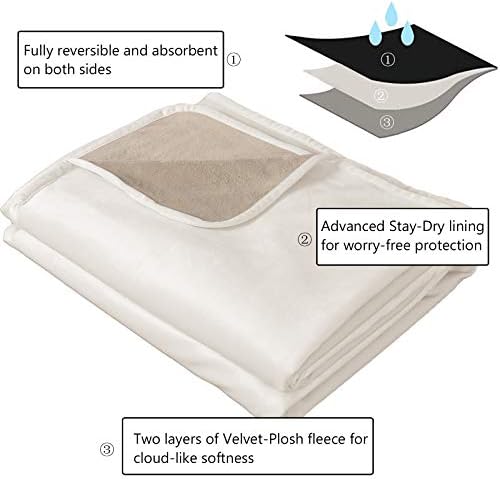 Ameritex Pet Bed Blanket Reversible 100% Waterproof Velvet Super Soft - Image 3