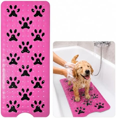 Dog Bath Mat for Tub -Non-Slip Bath Pad for Pet Dogs-Shower Non-Slip Mat Quick by WDJLMLP