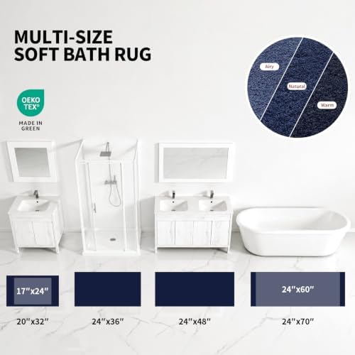 ILANGO Bathroom Rugs 30" × 20", Extra Soft Absorbent Microfiber Bath Rugs - Image 4