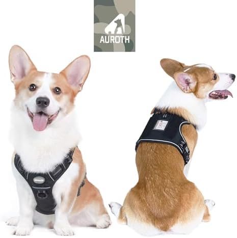 AUROTH Tactical Dog Harness Medium Sized Dog No Pull Adjustable Dog Vest - Image 2