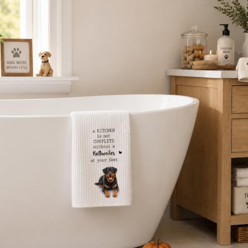 Rottweiler Kitchen Towel, Funny Dog Lover Kitchen Decor - Image 7