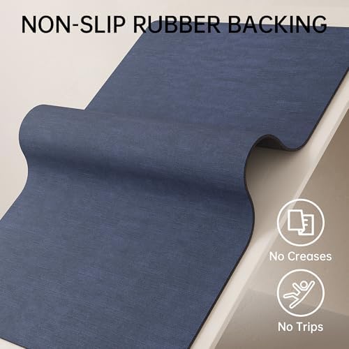 Mecko Bath Mat Ultra Thin Navy Blue - Image 4