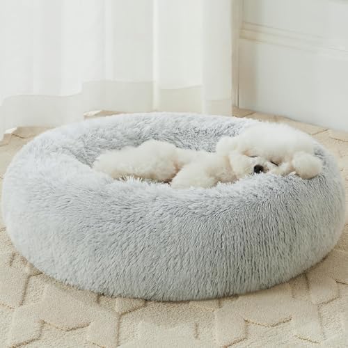 WNPETHOME Large Round Calming Dog Bed Cat Bed by WNPETHOMEPETSHOME