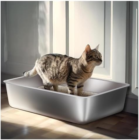 Stainless Steel Litter Box, Metal Litter Box 2 Pack - Image 6