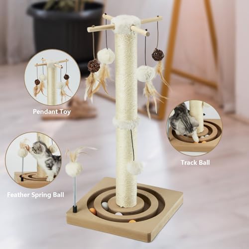 PEEKAB Cat Scratching Post Sisal Scratch Posts - Image 2