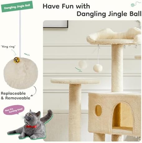 DUMOS 54-inch Cat Tree Tower - Image 4