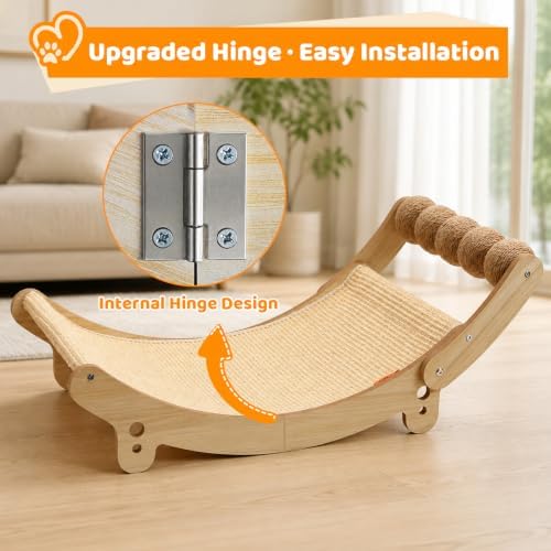 Sisal Cat Scratchers for Indoor Cats, Cat Bed, 31.89 in-Sisal Ball - Image 3
