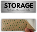 Storage Sign - 3x9 Inch - Aluminum - Stock Room and Supply Closet by Unknown