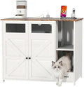 Hidden Cat Litter Box Enclosure Furniture – Large Dog-Proof Litter Box Cabinet by Skybright