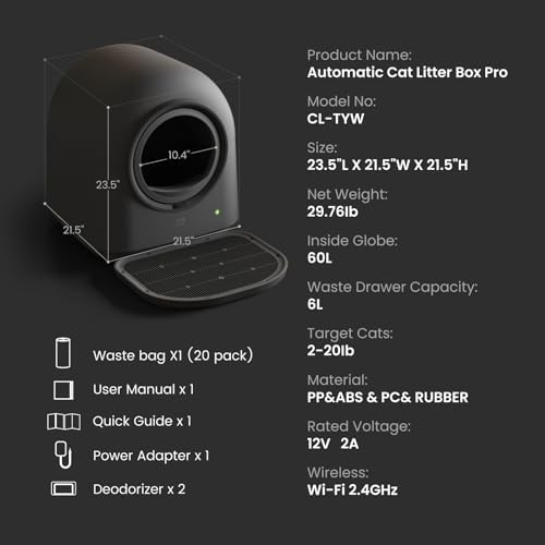 ABRCT L2 Automatic Self Cleaning Litter Box Smart Robot Odor Control Litter Box - Image 5