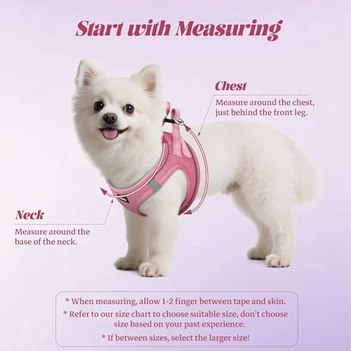 No Pull Dog Puppy Harness and Leash Set Reflective Mesh Vest Medium - Image 2