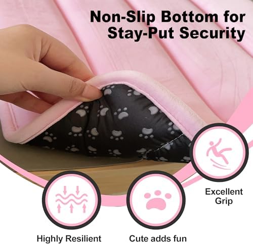 pobopobo Dog Crate Pad, Ultra Soft & Anti-Slip Kennel Mat, Secure Fit - Image 4