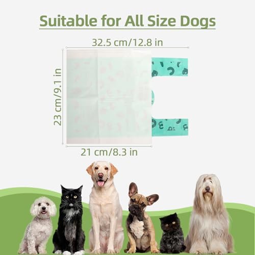 2-Ply Dog Poop Bags with Paper Towels-100 Pieces-Ultra Thick and Leakproof Pet - Image 5