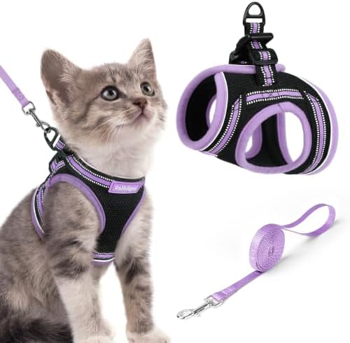 rabbitgoo Cat Harness and Leash Set, Step-in Soft Vest by rabbitgoo