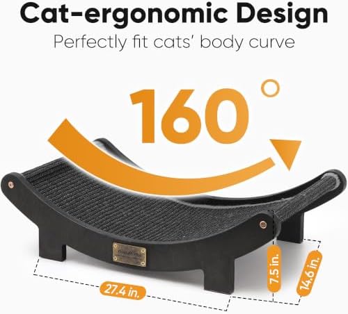 FUKUMARU Extra Large Sisal Cat Scratcher Bed Indoor Sturdy Wood Scratch Bed - Image 4