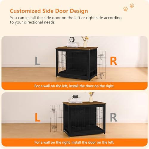 DWANTON 32.5" Dog Crate Furniture - Image 4