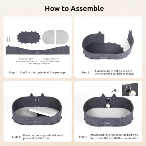 Cat Scratcher Bed for Indoor Cats Cardboard Cat Scratch Couch - Image 5