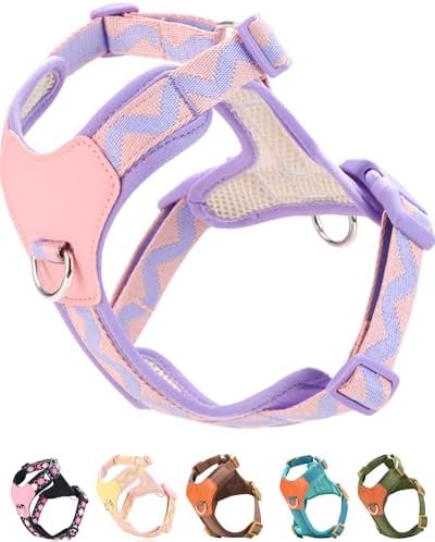 Purple xs Dog Harness for Small Dogs, No Pull Dog Harness by SOLMOONY