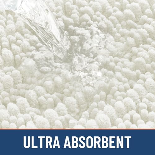 Smiry Bathroom Rugs 30X20, Extra Soft Rubber Backing Chenille Bath Mats - Image 5