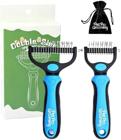 Tool, 2-In-1 Double-Sided Grooming Tool, Pet Shedding Remover Rounded-Tooth Comb by Unknown