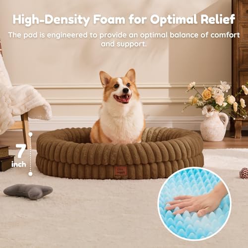 ChiXnuggle Orthopedic Dog Bed, Washable Cover, Faux Fur Bolster Pet Couch - Image 5