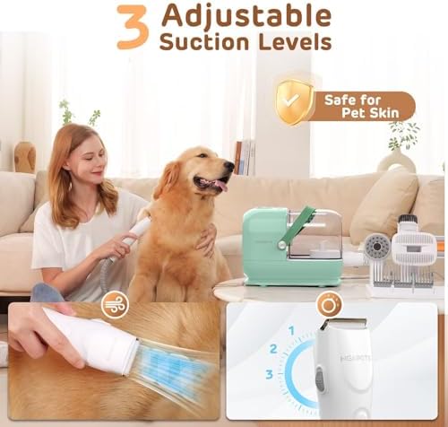 HEAPETS Dog Grooming Vacuum Kit - 3L Vacuum - Image 2