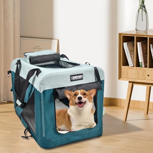 JESPET 3 Door Soft Dog Crates Kennel, Collapsible Travel Pet Carrier - Image 6