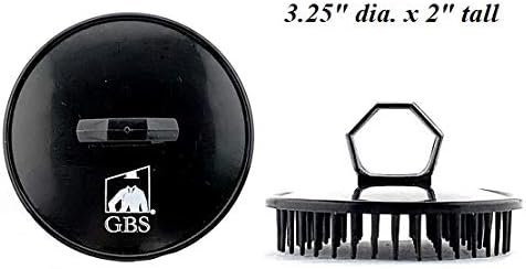 G.B.S Easy to Hold Hair Scalp Shampoo Brush Scrubber, 4 Black, 4 Red - Image 4