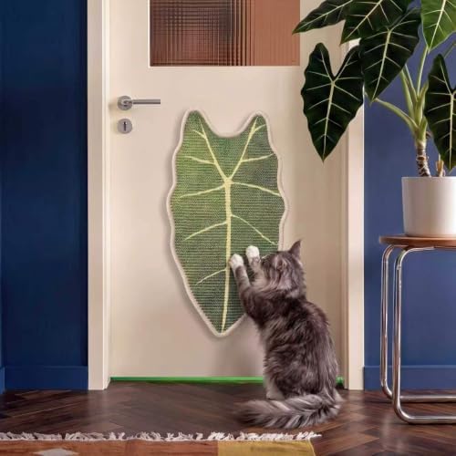 Sisal Botanical Leaf Cat Wall Scratcher by Unknown