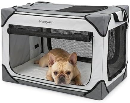 Collapsible Soft Dog Crate 26 Inch, Portable Travel Pet Crate by Unknown