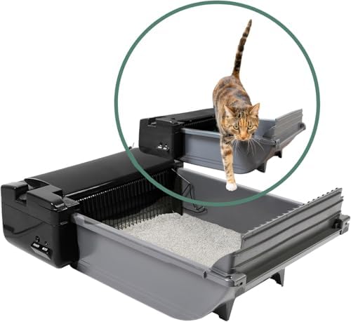 Pet Zone Smart Scoop Semi Automatic Self Cleaning Cat Litter Box, 6 Bags by Pet+Zone