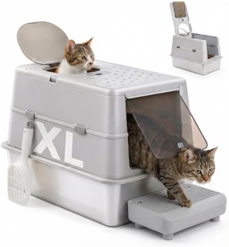 MUTTROS XL Stainless Steel Cat Litter Box by MUTTROS