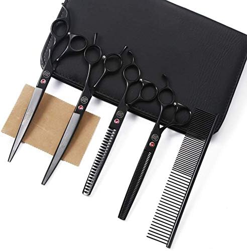 Professional Dog Grooming Scissors Set, 7 Inch/8 Inch Pet Grooming Scissors by Moontay