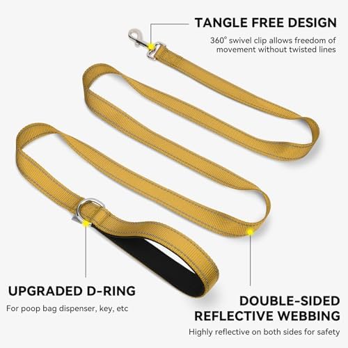 Joytale Reflective Dog Leash for Small Dogs, 4 FT x 3/4" - Image 5