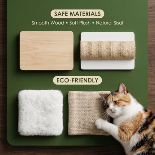 6in1 Cat Wall Shelves for Large Cats, Wall Mounted Climbing Furniture - Image 5