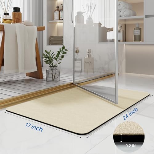 Bath Rugs 24x17-Diatomaceous Earth Stone Bath Mats - Image 2