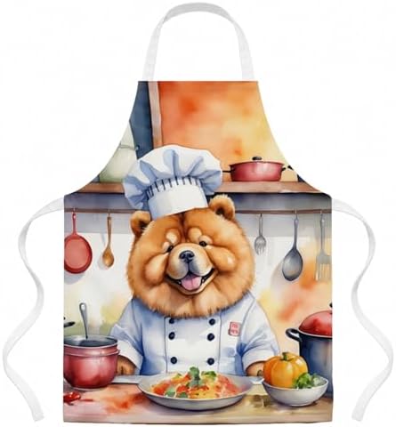 Caroline's Treasures Chow Chow The Chef Apron Cooking Kitchen Server Baking by CarolinesTreasures
