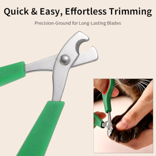 Pet Nail Clippers for Dogs and Cats, Safety Guard Dog Nail Trimmer, - Image 4