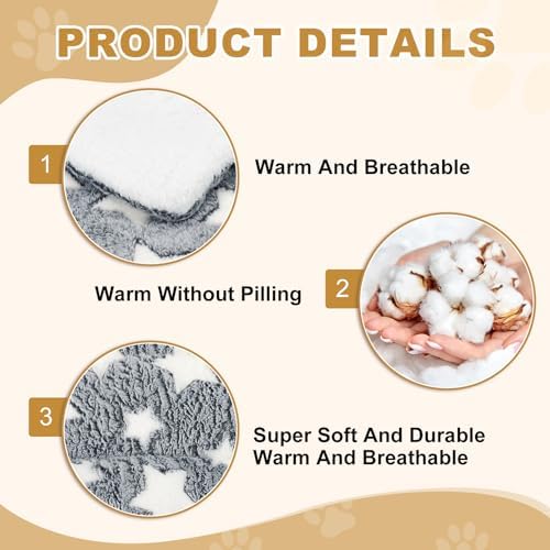 Dog Cat Bed Mat, Soft Coral Fleece Pet Cushion Pad - Image 3