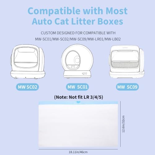 120 Count Pre-Seperated Self-Cleaning Cat Litter Box Liners Bag, Compatible - Image 3
