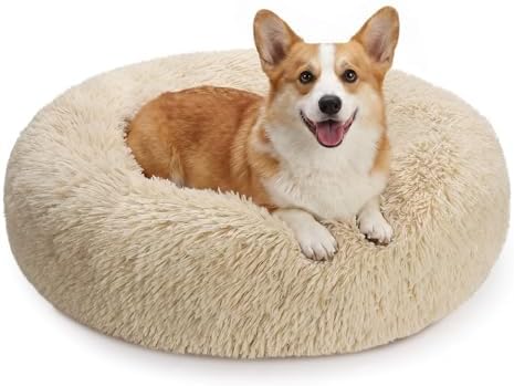 MIXJOY Orthopedic Dog Bed Comfortable Donut Cuddler Round Pet Beds Ultra Soft by MIXJOY
