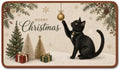 Christmas Doormat Black Cat Pet Non Slip Bath Doot Mat 17x30 by Unknown