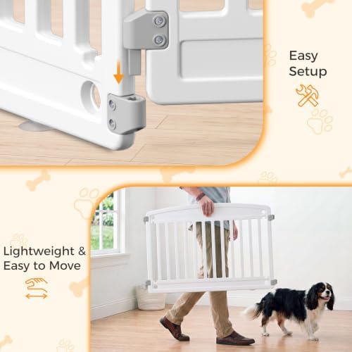 NEWBULIG 24 Inch 8 Panels Dog Playpen, Plastic Pet Play Pen Fence - Image 4
