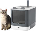 Foldable Enclosed Cat Litter Box by LCZLBRRD