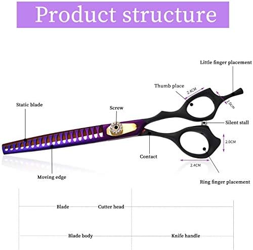 Purple Dragon Professional 7.0/8.0 inch Pet Grooming Hair Cutting Scissor - Image 3