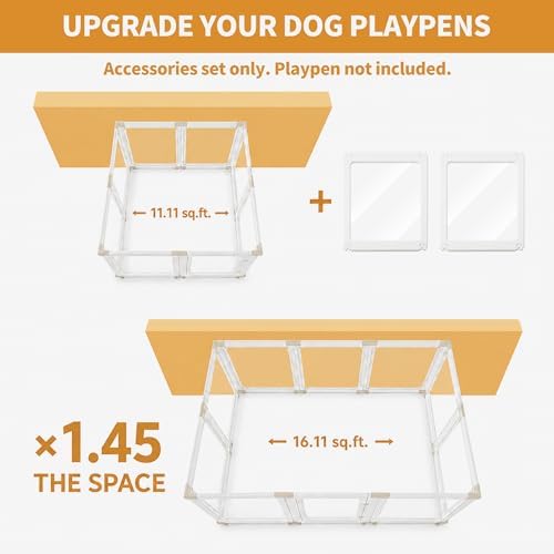 2PCS Panels Only for Zendova Acrylic Dog Playpen Indoor - Image 5