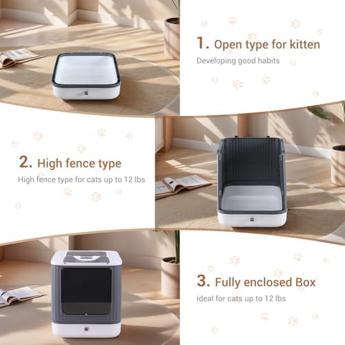 Foldable Enclosed Cat Litter Box - Image 3