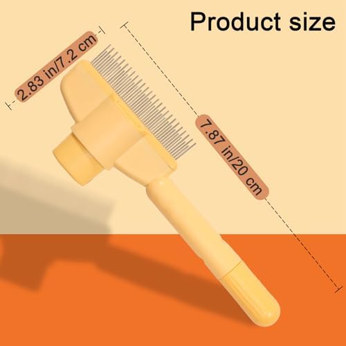 Dogs and Cats Comb with Release Button, Pet Hair Removal Tools with Safe - Image 2