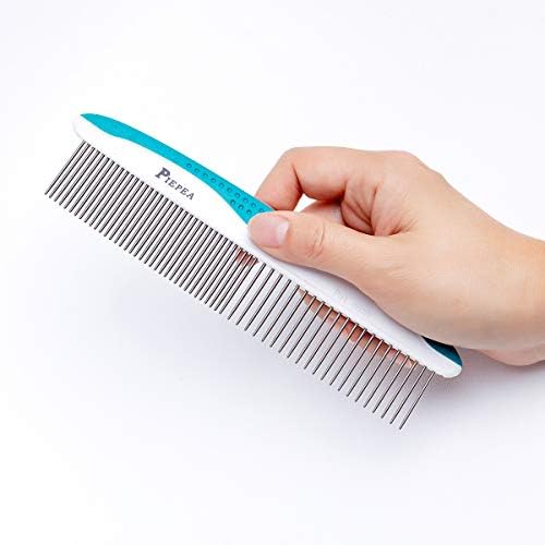 Pet Comb for Dogs and Cats, Stainless Steel Teeth Detangling Grooming Comb - Image 5